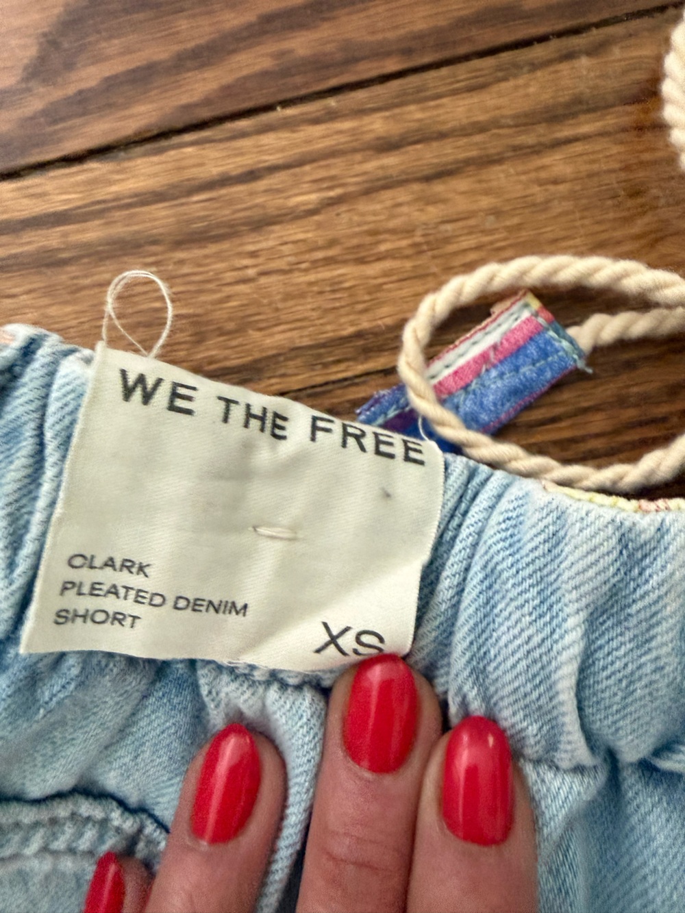 Free People We the Free Clark Pleated Denim Shorts - Picture 9 of 11